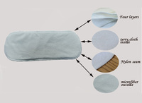 Vente en gros d'inserts pour couches lavables et réutilisables pour bébés, 34*13cm, fabrication OEM