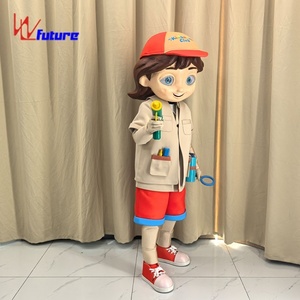 Costume de mascotte de fille en dessin animé 3D, applicable aux parcs d'attractions, défilés, événements, fêtes, cosplay, publicité, spectacles - Product Image 4