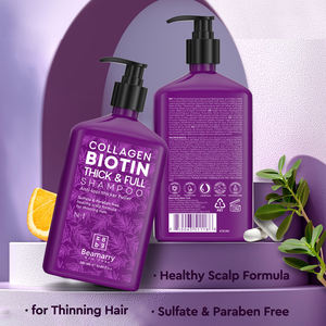 El mejor producto para el cuidado del cabello certificado GMPC cosméticos al por mayor Rosemarry Anti-Pérdida colágeno biotina champú para adelgazar el cabello - Product Image 3