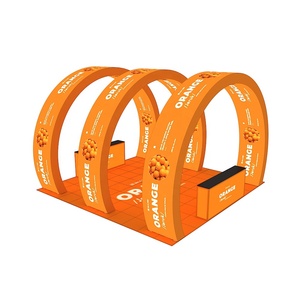 20x20 tùy chỉnh xách tay nhôm cong Backlit vòm hiển thị EXPO quảng cáo công bằng triển lãm thương mại gian hàng - Product Image 3