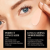 Fond de teint coréen maquillage imperméable soins de la peau éclaircissant correcteur couverture complète fond de teint liquide visage mat marque privée