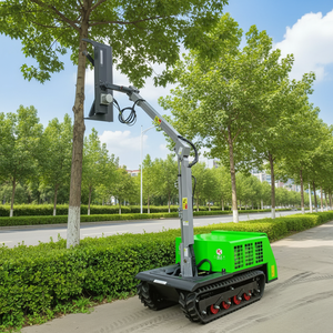 Safe Overcharge Protection Equipped DC72V <b>8</b> 10H Electric Crawler Type Cantilever Boom Pruner with Adjustable Height Hedge Cutter - Product Image 1