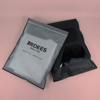 Sacs d'emballage personnalisés pour vêtements avec fermeture éclair, sacs d'emballage en plastique noir givré, pochettes pour vêtements, sacs de shopping avec logos