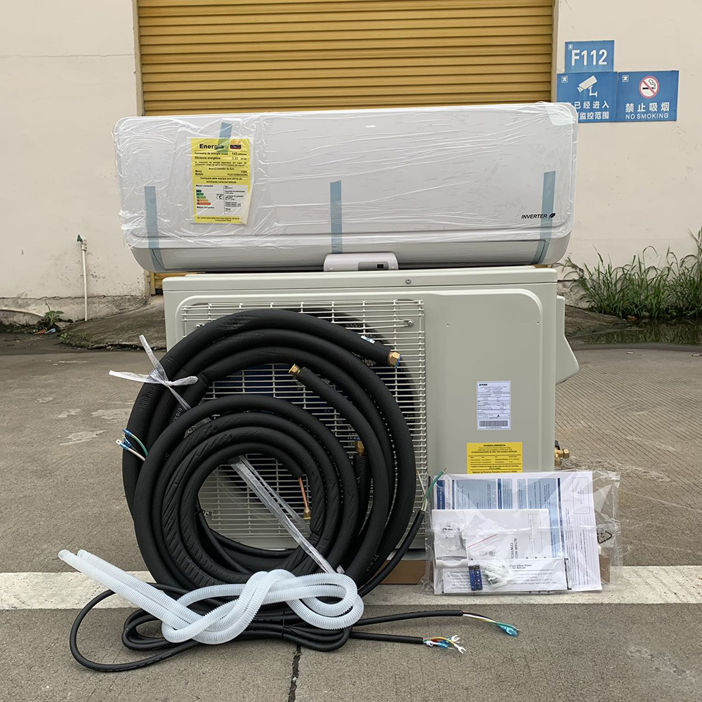 Inverter dalam stok Ac rumah Aircon 1ton Ac hemat energi Kelas A +++ 12000Btu pendingin hanya Ac Split murah