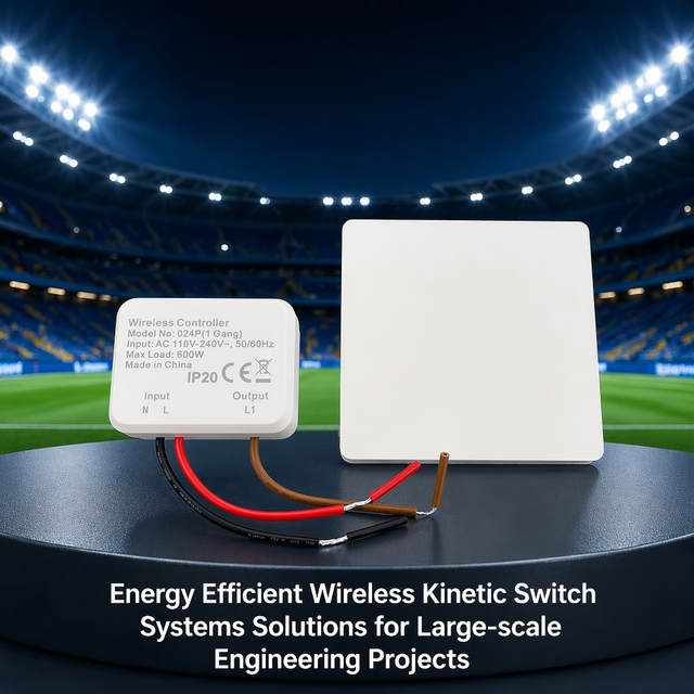 Customizable Kinetic Switches Wall Switch Wireless Led Light Controller Schools Residential Buildings Renovation Project