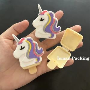 Распродажа, пластиковый мини-контейнер для бальзама для губ в форме единорога, пустой креативный чехол для губной помады с силиконовым держателем - Product Image 6