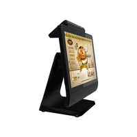 Système de point de vente BVS BVS-SW156T1 15,6'' VFD tout-en-un avec écran tactile, caisse enregistreuse, processeur Intel, Windows 10, 4 Go de RAM, pour magasin de détail, COM2 USB, HD LAN