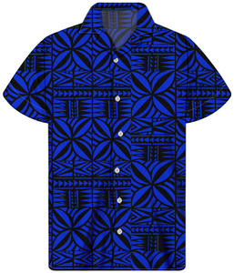 Chemise à manches courtes pour <span class=keywords><strong>homme</strong></span>, motif <span class=keywords><strong>floral</strong></span>, style tribal samoan, respirante, décontractée, vente en gros d'usine, luxe, été - Product Image 4
