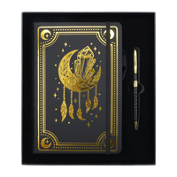 Carnet de Tarot de Luxe en Cuir PU et Couverture en Papier, Rechargeable à Feuillets Mobiles, Fournitures de Journalisation, Journal de Voyage, Agenda, Cadeau Promotionnel