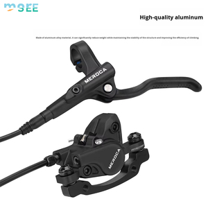 Set Rem Cakram Hidrolik Aluminium 2 Piston SeeMore MT500 MTB 6-pin, Rotor Depan Kiri 160mm, Kit Rem Cakram Sepeda Jalan - Product Image 5