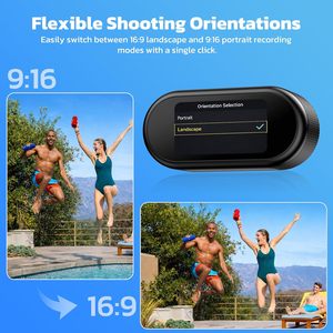 Cámara Corporal Mini L20 4K WiFi con Pantalla de 1.47'', Montaje Magnético, Cámara POV Portátil con <span class=keywords><strong>Time</strong></span> <span class=keywords><strong>Lapse</strong></span> y Diseño Ligero - Product Image 3