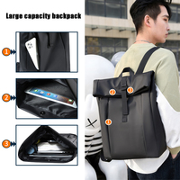 Sac à dos d'affaires unisexe personnalisé en tissu Oxford imperméable pour ordinateur portable, idéal pour les loisirs, les étudiants et les voyages