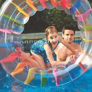 Hot Selling 40 Inch <b>Inflatable</b> Roller Float Colorful Water Wheel Swimming Pool Rolling Toy Outdoor Fun Water Game for Kids Adult - Product Image 5