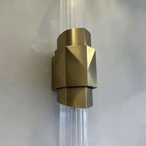 ISO9001 Luxury CNC LED Wall <b>Sconces</b> - Gold & Brass Finish, Custom Design, No MOQ for High-End Projects - Product Image 1