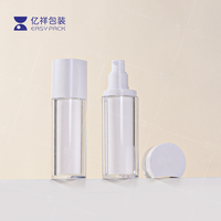 Flacons pompe à lotion cosmétique en plastique vides personnalisés, contenants pour crème de soin de la peau, sérum, avec flacon pompe sans air pour l'emballage