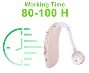 سماعات أذن مقاومة للماء سماعات أذن غير مرئية BTE مع سدادة أذن قابل لإعادة الشحن مُضخم صوت صغير الحجم سماعات أذن لاسلكية مزودة بلوتوث - Product Image 4