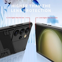Funda Protectora para Teléfono con Diseño Ejecutivo IMD de TPU+PC Resistente a Impactos, Bordes Reforzados Ergonómicos para S22 Plus/S23 FE/S24