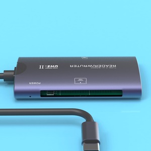 External Aluminum Alloy USB 2.0 Card <strong>Reader</strong> Supports CF/TF Cards for Tablets &amp; Computers Smart Card <strong>Reader</strong> <strong>Chip</strong> - Product Image 6