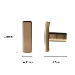 T nội knobs 5 gói Champagne vàng nội kéo lỗ duy nhất nhà bếp knobs vòm ngăn kéo kéo cho phòng tắm Tủ Ngăn Kéo - Product Image 4