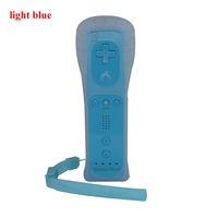 Télécommande intégrée Motion Plus pour manette de jeu Wii avec étui en Silicone, dragonne, vente en gros