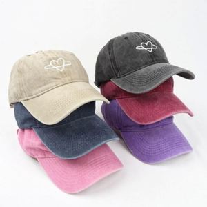 Custom Heart Embroidery Logo Vintage Trucker <b>Hat</b> Washed Cloth Trucker <b>Hat</b> Plain Your Own Design Trucker <b>Hat</b> Wholesale - Product Image 1