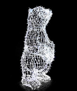 Decoración navideña personalizada para exteriores, luces Led con motivo de <span class=keywords><strong>ciervo</strong></span> grande en 3D - Product Image 4