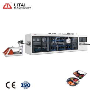 Egg Tray Plastic Machine Trays Plastic Tray Manufacturing Machine LITAI PET Egg Tray Package Automatic Positive And Plastic Thermoforming Making Machine Line 1000 Trays Per Hour