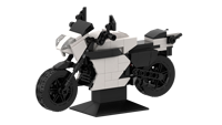 Set Model Motor Seri Kreatif Rakitan Desain Kustom, Blok Bangunan Kreatif, Mainan Bata Plastik ABS