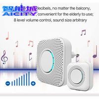 Sonnette sans fil Sheng Qiong, nouveau design, prise EU/US, sonnette intelligente à piles, 110V-220V