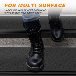 Degraus de Borracha Personalizados, Degraus de Borracha para Exterior Antiderrapantes com Borda para Escadas de Madeira, Concreto, Mármore, Azulejo e Metal, Preto - Product Image 3