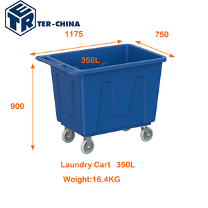 350L thương mại thiết bị giặt nhựa giặt giỏ lưu trữ giải pháp giỏ cho khách sạn và nhà hàng - Product Image 4