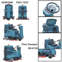BISON(CHINA) Aufsitz-Bodenreinigungsmaschine mit Batterie 1100W 4200 ㎡ 110cm Bürste 100L Industrieller Professioneller Reiniger
