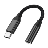 CÂBLE ADAPTATEUR 20CM USB TYPE C vers 3.5 STÉRÉO FEMELLE AVEC CHIPSET