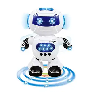 Mainan robot menari b o anak, mainan Robot edukasi pemrograman menari dengan lampu dan musik untuk anak-anak cerdas