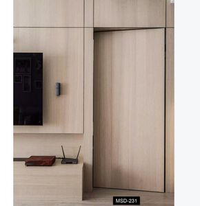 Bisagra oculta sin marco impresionante personalizada, estantería perfecta para habitación de películas, listón de pino de roble sin costuras, puerta de madera de Arte de espejo DIY secreto - Product Image 3