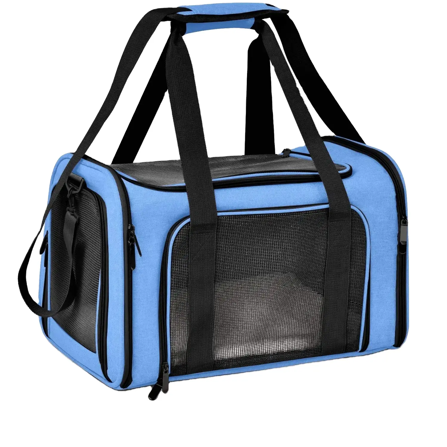 Foldable Breathable Pet Backpack Cat And Dog Bag Portable Outdoor Travel Mesh Handbag Cat Cage Outing Large Capacity Front Bag