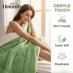 Couette matelassée de luxe Hoomly en polyester uni 150x200cm, écologique, pour chambre à coucher et <span class=keywords><strong>literie</strong></span> - Product Image 5