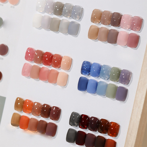 Ailanuo เจลทาเล็บ UV เจลสีใสรูปส้มโอสีชา30มล. 15มล. - Product Image 2