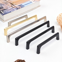 Poignées de meubles modernes en alliage de zinc de style nordique pour cuisine, chambre, commode, armoire et portes de placards