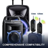 Microphone sans fil professionnel MIM-G106-2 pour serre-tête, micro détachable sans fil pour chanteur et enseignant