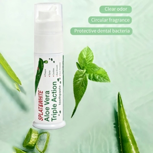 <span class=keywords><strong>Dentifrice</strong></span> Mousse à l'<span class=keywords><strong>Aloe</strong></span> <span class=keywords><strong>Vera</strong></span> Menthe de Haute Qualité, Utilisation Domestique, Extraction Végétale, Pâte Blanchissante Sans Ingrédients Chimiques pour Dents Sensibles - Product Image 2