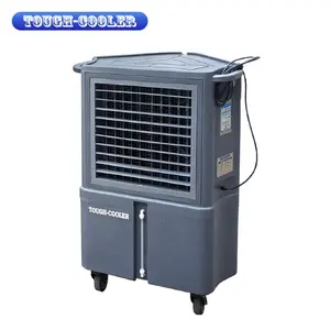 220V Large Portable Industrial Evaporative Cooler Fan Plastic Water Cooler With Wheels
