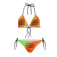 Vente en gros Nouveau style de vêtements de plage pour femmes Rif Amazigh People Flag Design Bikinis personnalisés Vêtements de plage pour femmes