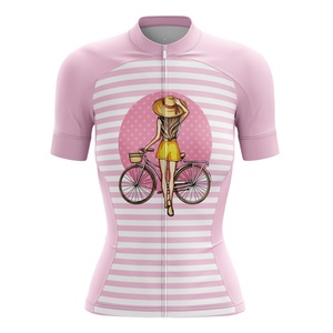 HIRBGOD – meilleurs maillots de <span class=keywords><strong>cyclisme</strong></span> pour femmes, maillot de vélo de route à manches courtes, vêtements de vélo, vêtements de motard mignons pour femmes - Product Image 1