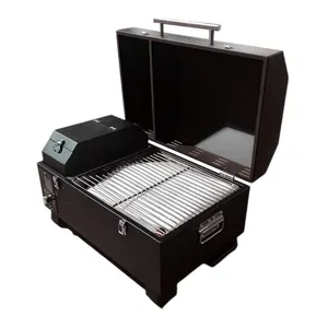 OEM Clever kontrol Digital Jerman komersial Pro baja tahan karat Profesional trailer Bbq memasak pengasap panggangan untuk barbekyu