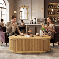 Table basse multifonctionnelle avec compartiment de rangement dissimulé, porte-revues, organisateur, design de meubles pour salon