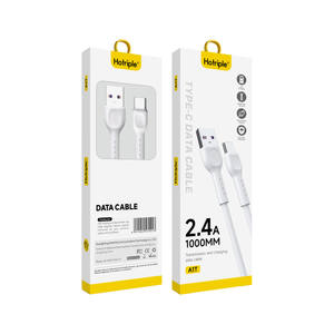 Hotriple A1T 2.4A haute vitesse 1M 3M 5M PVC Type C câble de données USB 8 broches Micro pour ordinateurs mobiles intelligents prix bon marché rapide - Product Image 1