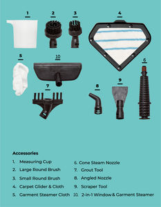 10IN1 High Efficiency Multifunctional <strong>Steam</strong> <strong>Mop</strong> With <strong>Detergent</strong> Function and 250ml Water Tank Electric UV Printing Rv Accessories - Product Image 5