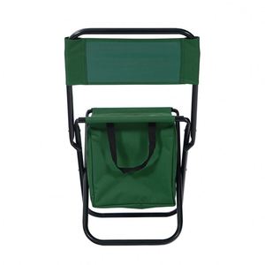 <b>Portable</b> Folding Outdoor Chair with Wood Backrest Oxford Fabric Camping <b>Stool</b> for Beach Garden Park - Product Image 3