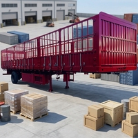 Promotion JINFENG Hebei Semi-remorque fourgon logistique en acier à 3 essieux, caisse de chargement fermée, robuste, avec train de roulement, couleur personnalisable